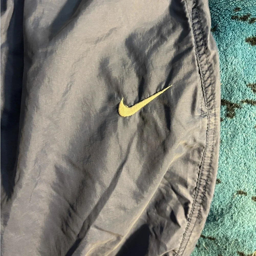 Nike Men's Joggers in Navy Blue late 90s Ankle Zip Warm Up